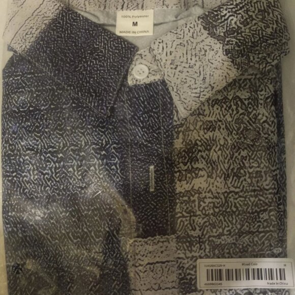 Men's Stylish Short-Sleeve Shirt Contrasting Color Patterned Print Street Style - Picture 8 of 11